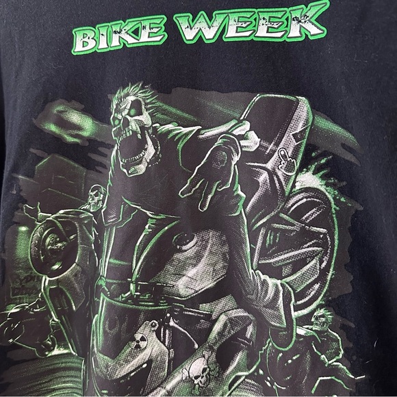 Rydin’ Dirty Bike Week Skeleton OCMD Tee Size XL - Picture 4 of 8